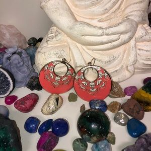 Flower Round Drop Earrings‼️